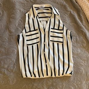 Express Slim Fit Sleeveless Portofino Bodysuit